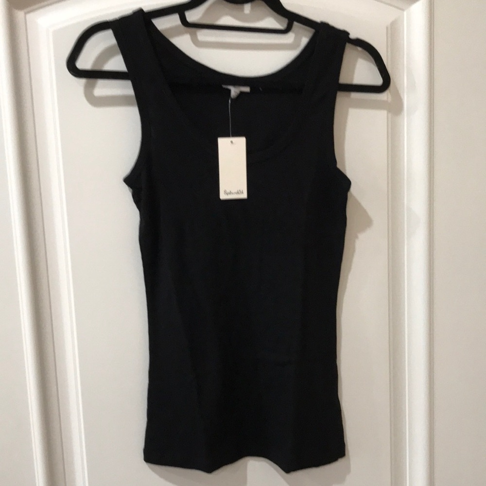 Splendid 1x1 Ribbed black basic tank-top size S